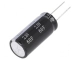 Supercondensator THT 60F 2.8V 15m&Omega; &Oslash;18x41mm -40&divide;65&deg;C