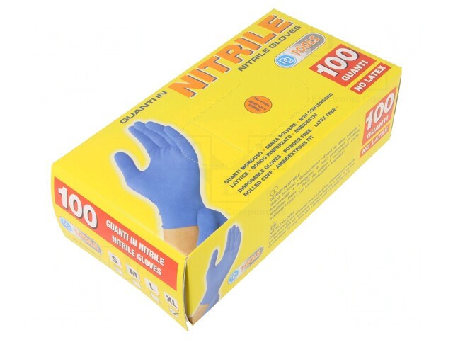 Mănuși Protecție Nitril Albastru XL 100 Bucăți