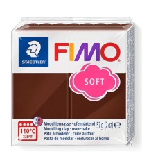 Pastă polimerică FIMO Soft 57g Maro ciocolată neagră foto