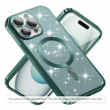 Cumpara ieftin Husa pentru iPhone 12 Pro, Techsuit Luxury Glitter MagSafe, Light Green