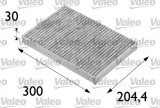 Filtru habitaclu cu carbon activ VALEO 698683