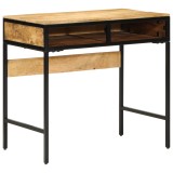 vidaXL Birou 80x50x75 cm Lemn masiv Mango Brut