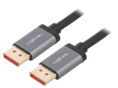 Cablu DisplayPort 1.4 3m Negru Aluminiu foto