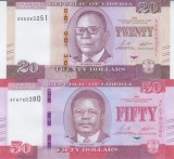Bancnota Liberia 20 si 50 Dolari 2024 - PNew UNC ( set x2 - vezi descriere )