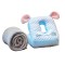 Set 2&Atilde;&reg;n1 p&Auml;tur&Auml; &Egrave;i pern&Auml;, model elefant, cu spa&Egrave;iu de depozitare, ideal pentru birou &Egrave;i c&Auml;l&Auml;torii, microfibr&Auml; &Egrave;i spum&Auml;, 1x1.7 m, 30x35x30