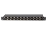 Patch Panel LANBERG 48 Porturi Cat 6 19" Negru PPS6-1048-B RACK