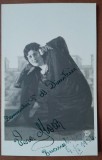 Fotografie tip carte postala, necirculata, actrita romanca, 1936, cu semnatura acesteia