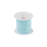 Snur rasucit cerat din poliester pentru bijuterii Crisalida, diametru 0,8 mm, lungime 9 m, Bleu