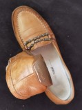 MOCASINI DAMA PIELE NATURALA BEJ NUDE GINO ROSSI PANTOFI CASUAL BALERINI FEMEI