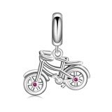 Charm/talisman argint 925, JW1625, model Bicicleta, placat cu rodiu