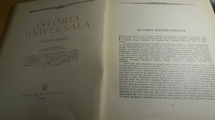 myh 34f - Istoria universala - volumul 1 - ed 1959