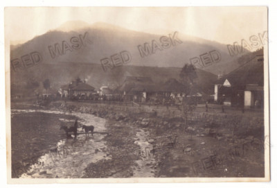 1109 - CAINENI, Valcea, Romania - old postcard, real Photo (14/9 cm) - unused foto