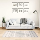 vidaXL Covor lavabil, negru și alb, 80x150 cm, antiderapant 337970