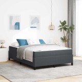 Cumpara ieftin Cadru de pat cu saltea Gri inchis 160 x 200 cm tesatura
