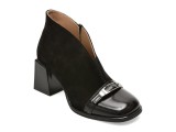 Botine EPICA negre, 6020613, din piele intoarsa