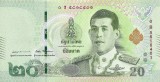 THAILANDA █ bancnota █ 20 Bath █ 2018 █ P-135a █ UNC █ necirculata