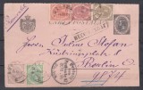 ROMANIA 1891 LP 48 REGELE CAROL I-25 ANI DE DOMNIE SERIE/CARTE POSTALA CIRCULATA, Stampilat