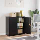 VidaXL Dulap pentru dosare, negru, 90x40x90 cm, oțel
