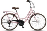 Bicicleta City Umit Stitch Lady, culoare roz, roata 24 , cadru otel, frana V-Brake