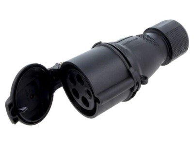 Conector alimentare AC trifazat AMPHENOL IP&amp;amp;S 32A 415V mufă mamă IP44 foto