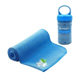 Cumpara ieftin Prosop de racire pentru fitness, 120 x 30 cm, microfibra, albastru