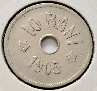 Romania, 10 Bani 1905 foto