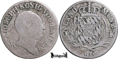 1812, 6 Kreuzer - Maximilian I Iosif - Regatul Bavariei foto