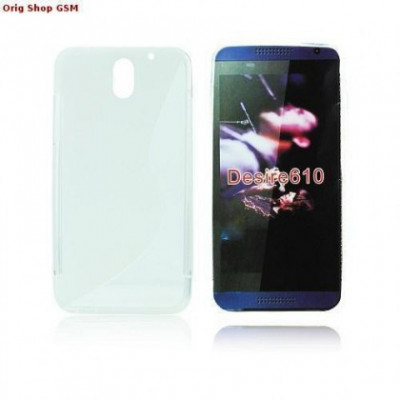 Husa Silicon S-Line HTC Desire 610 Transparent foto