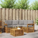 vidaXL Seturi de mobilier 5 pcs Gri natural și deschis Lemn compozit 3374756