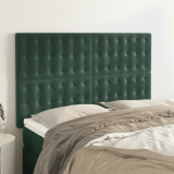 VidaXL Tăblii de pat, 4 buc, verde &icirc;nchis, 72x5x78/88 cm, catifea