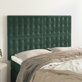Gossi tablii de pat, 4 buc, verde inchis, 72x5x78/88 cm, catifea