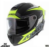 Cumpara ieftin Casca integrala pentru scuter - motocicleta Axxis Hawk SV Judge B3 galben fluor mat negru mat (ochelari soare integrati) &ndash; tip viziera: MT-V-31 XXL (6