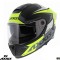Casca integrala pentru scuter - motocicleta Axxis Hawk SV Judge B3 galben fluor mat negru mat (ochelari soare integrati) &ndash; tip viziera: MT-V-31 L (59/