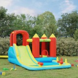 Happy Hop Castel gonflabil cu tobogan ?i piscina, 298x400x221 cm