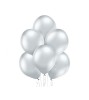 Set 100 baloane argintiu lucios 13 cm D5