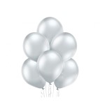 Set 100 baloane argintiu lucios 13 cm D5, Godan