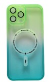 Huse silicon cu incarcare wireless pentru Iphone 12 Pro Verde, Carcasa