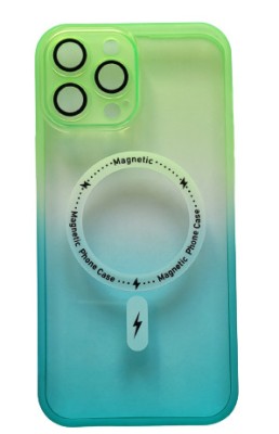 Huse silicon cu incarcare wireless pentru Iphone 12 Pro Max Verde foto