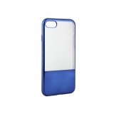 Husa APPLE iPhone 5\5S\SE - Electroplate Half (Albastru), iPhone 5/5S/SE, Plastic, Carcasa