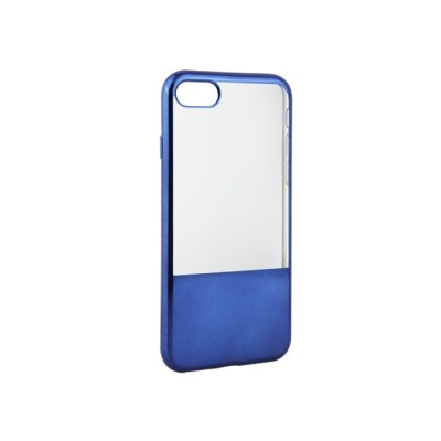 Husa APPLE iPhone 5\5S\SE - Electroplate Half (Albastru) foto