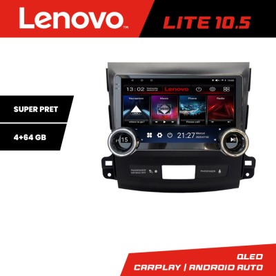 Navigatie Mitsubishi Outlander 2010 Kit-056 Lenovo 8 core 4+64 10.5 inch Incell 1K android Wifi 5Ghz gps internet Q v2 CarStore Technology foto