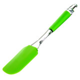 Spatula silicon cu maner plastic,25 cm,verde, Oem