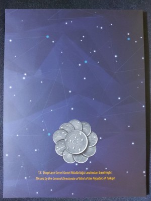Turcia 2023 - Set complet de 10 monede de 1 kuruş - Sistem solar foto