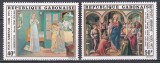 Gabon 1973 - Crăciun - Picturi de Lippi, Maurice Denis, MNH
