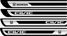 Set protectii praguri CROM - Honda Civic foto