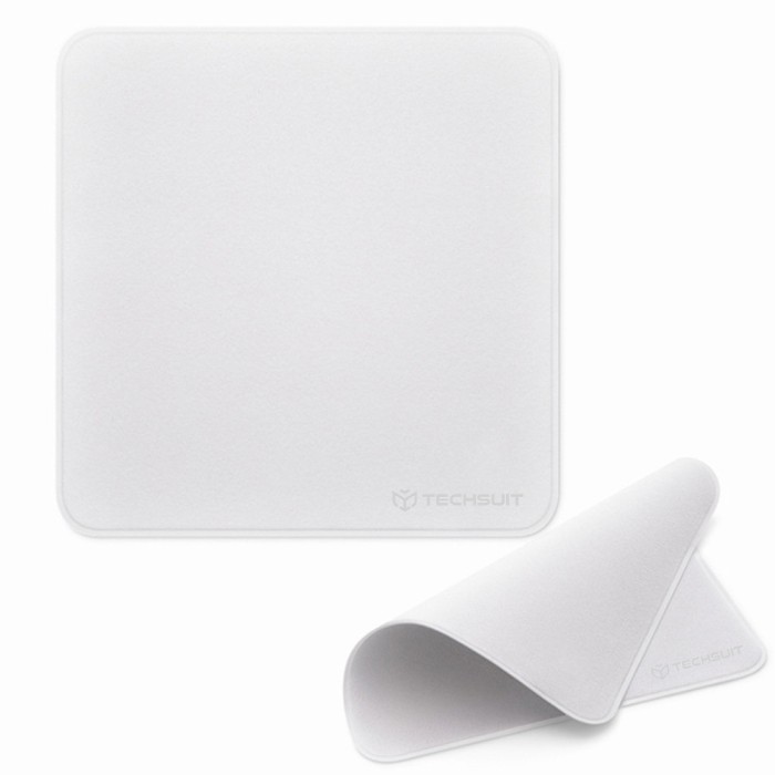 Laveta curatare ecran, polish display telefon Techsuit, alb
