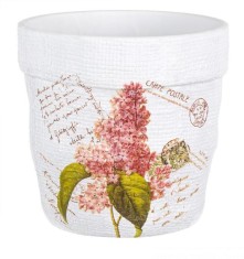 Ghiveci ceramica decorativ pentru interior exterior design Zambila, 15.5 cm