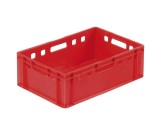 Eurocontainer pentru carne E2 60x40x20 cm, roșu