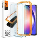 Cumpara ieftin Folie pentru Samsung Galaxy A54 (set 2), Spigen Glas.tR Align Master, Clear