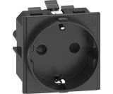 Priza schuko borne automate 2M Living Now Bticino negru KG4141A